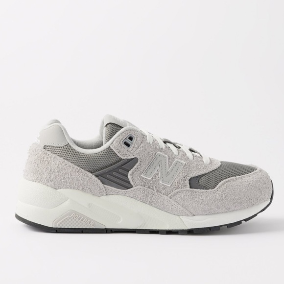 New Balance Gray 580 Mesh Suede Sneakers Sz 6 - Picture 4 of 16